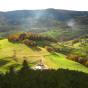 Vue depuis le sommet de la tour du Faudé face au gîte