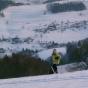 Hors piste au-dessus de la maison